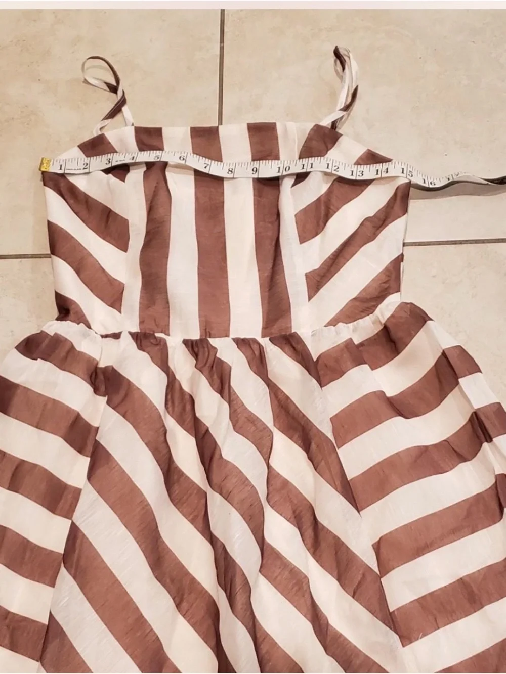 Commense Striped Organza Cami Maxi Dress - Picture 4 of 7